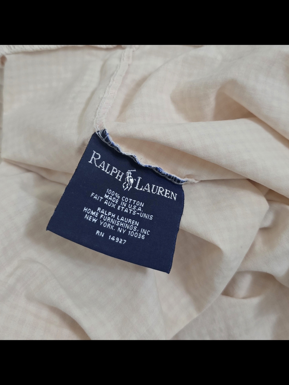 Set Of 2 Vtg Ralph Lauren Yellow White Gingham Cotton Standard Pillowcases EUC. - Picture 5 of 8